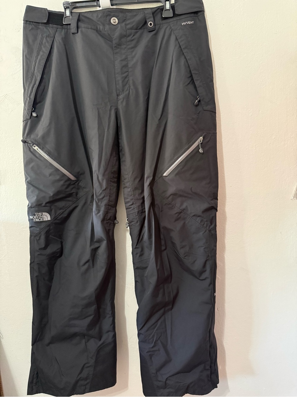 The North Face Men’s Hyvent Ski Pants Black Insulated Pockets Size Large